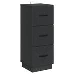 vidaXL Ladekast Zwart 33 x 34,5 x 87 cm Bewerkt hout, Huis en Inrichting, Verzenden, Nieuw