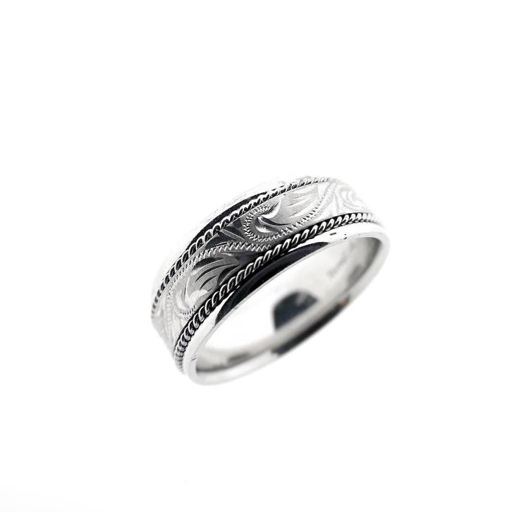 Novell witgouden heren ring, Bijoux, Sacs & Beauté, Bagues, Enlèvement ou Envoi