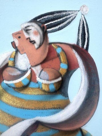 Jone Hopper - Baigneuse au grand chapeau, Antiek en Kunst