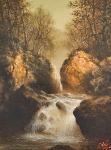 Adam Lay (1949-2014) - The waterfall, Antiek en Kunst