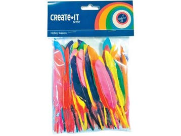 Veiling - Witbaard - Knutselveertjes - 12cm - 100st.
