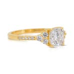 Ring - 18 karaat Geel goud - 1.50ct. tw. Diamant, Nieuw