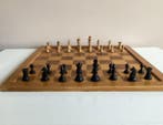 Schaakspel - Schaak/dambord -Staunton - Hout
