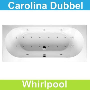 Ligbad Riho Carolina 180 x 80 cm Whirlpool Dubbel systeem, Ophalen of Verzenden, Nieuw, Bad