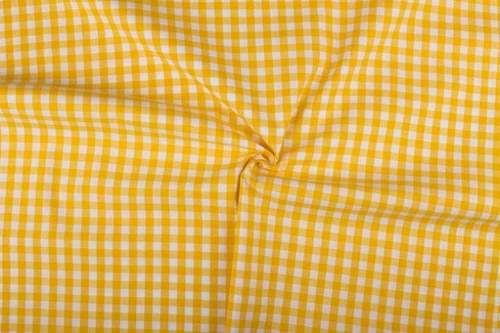 Geruite stof geel 10mm geruit - Katoen stof 80m op rol, Hobby & Loisirs créatifs, Tissus & Chiffons, Envoi