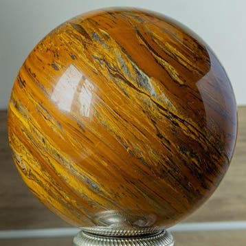 Tigereye large AAA Tigereye sphere - Hoogte: 13 cm -