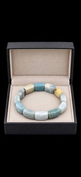 Mooie amazoniet armband IJslandijs - Meditatie en Ultieme