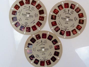Viewmaster schijven - KISS, Michael Jackson Thriller, de