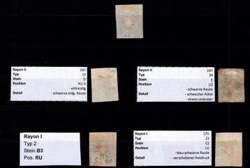 Zwitserland 1850/1854 - CH - Rayon - kleine samenstelling
