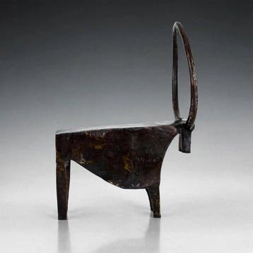 Abdoulaye Derme - Figuur - Taureau aux Grandes Cornes -, Antiquités & Art