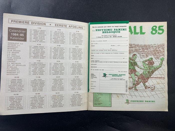 1984/85 Panini Complete Sticker Album Football 85 – Belgian, Collections, Autocollants