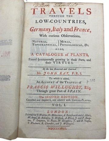 John Ray - Travels through the Low Countries, Germany, Italy