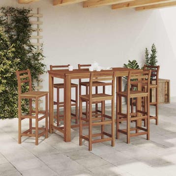 vidaXL Bartafel 150x70x105 cm massief acaciahout, Verzenden