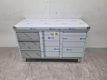 HCB RVS Werkkast Kast Werktafel, klapdeur, 3 laden en, Ophalen of Verzenden