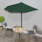 vidaXL Balkonparasol half met aluminium paal 270x144 cm, Verzenden, Nieuw