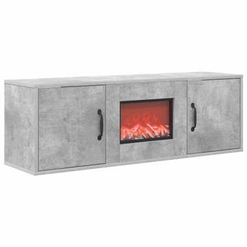 vidaXL Elektrische haard Betonkleurig 110 x 30 x 36,5 cm, Huis en Inrichting, Verzenden, Nieuw