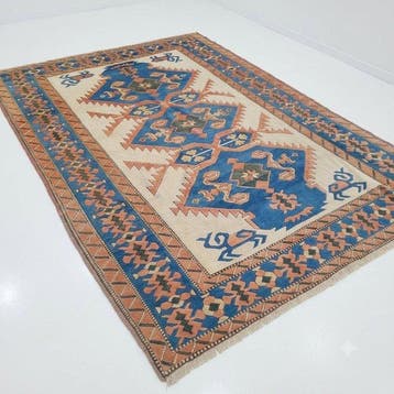 Boho-Chic Vintage Orientteppich - Kaska-Design - Türkei -