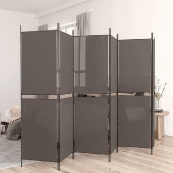 vidaXL Kamerscherm met 6 panelen 300x220 cm stof, Verzenden, Nieuw