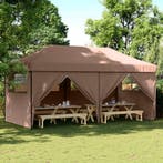 vidaXL Partytent Bruin 292 x 580 x 315 cm Oxford Stof, Verzenden, Nieuw