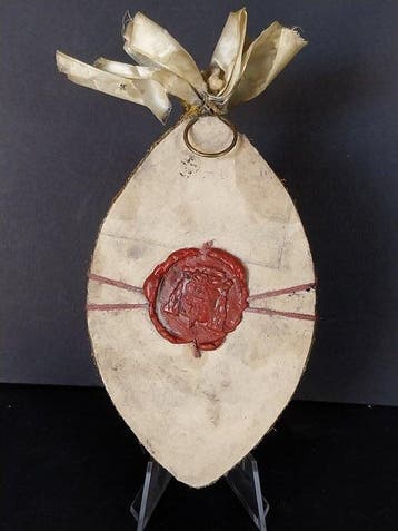 Reliekhouder - Hout, Glas, Textiel, Papier - 1850-1900 -