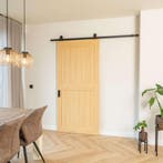 Houten loftdeur, klassieke look, 2 vlaks *, Doe-het-zelf en Bouw, Nieuw, Hout, 75 tot 150 cm, 150 tot 225 cm