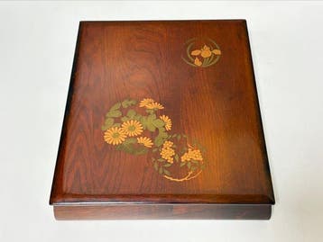 wooden Fubako - Doos - Verfijnde Japanse houten Fubako met