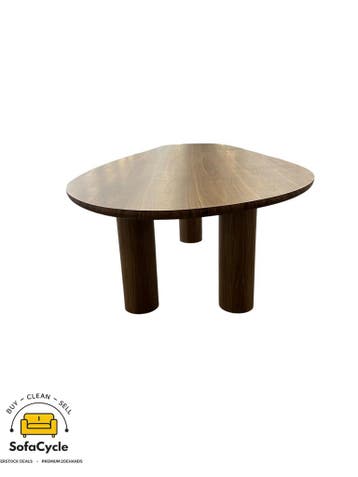 Eettafel walnoot in traanvorm 240x120 – overstock, Huis en Inrichting, Verzenden, Nieuw