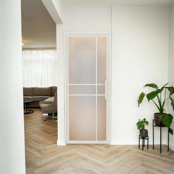 Stalen Binnendeur - Wit - 6 Vlaks - Kanaalglas - Luxe design, Binnendeur