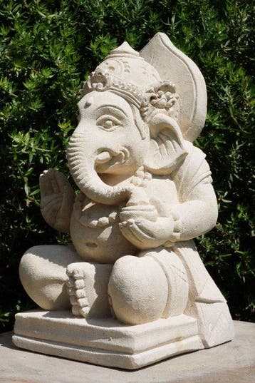 Statua di Ganesh in Pietra antica – Bali – - Beeld - Ganesha