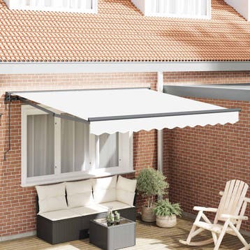 vidaXL Elektrische Zonneluifel 100% Polyester, Verzenden