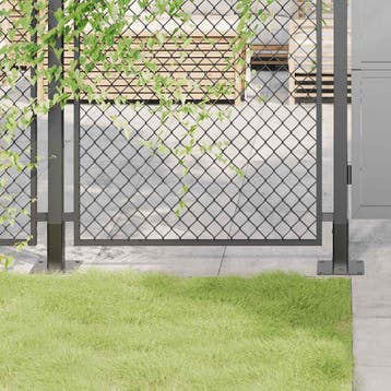 vidaXL Paonderstellen vierkant 4 st gepoedercoat staal, Verzenden, Nieuw
