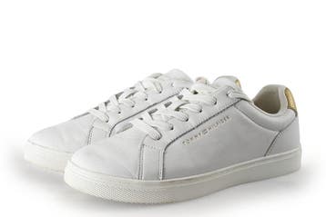 Tommy Hilfiger Sneakers in maat 38 Wit, Kleding | Dames, Verzenden, Wit, Zo goed als nieuw, Sneakers