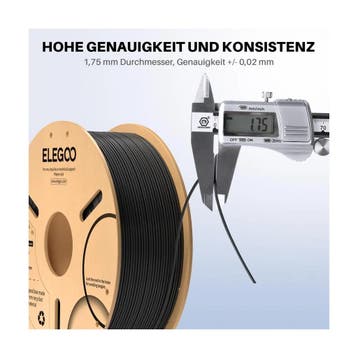 ELEGOO PLA+ filament 1,75 mm wit 1 kg (Printers en hardware), Ophalen of Verzenden, Nieuw