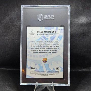 2023/24 Topps Merlin Chrome UCC Diego Maradona AA-6 Graded
