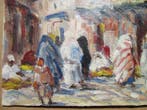 Bruno Retaux (1947) - Souk couvert . Marrakech Maroc, Antiquités & Art