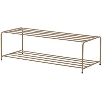 WOOOD Josse Schoenenrek Metaal Militair Bruin 25x80x33 —, Verzenden, Nieuw