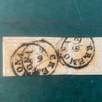 Italiaanse oude staten - Lombardije Venetië 1850 - Gele, Gestempeld