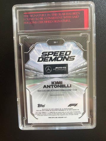 Topps Speed Demons Kimi Antonelli Gesigneerde kaart - 1 Card, Nieuw