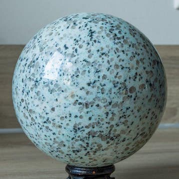 Large Kiwi Lotus Jasper Quality sphere Kristal - Hoogte: