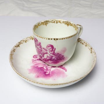Sevres - Tasse et soucoupe (2) - Porcelaine - 1750, Antiek en Kunst