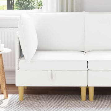 vidaXL Sofa met opslag Stof, Verzenden
