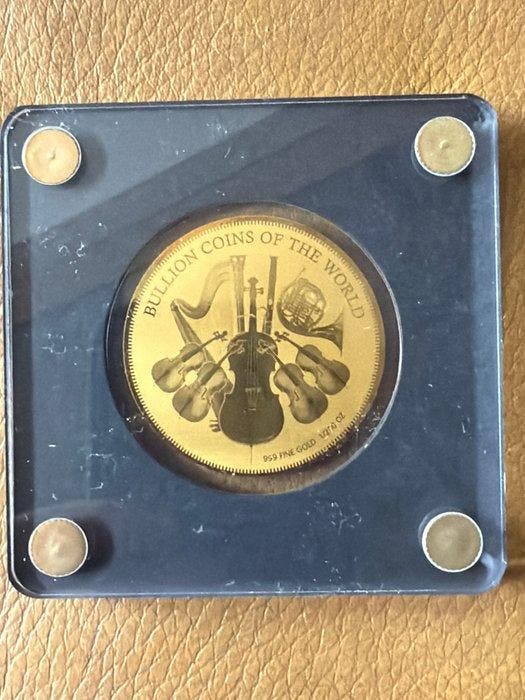 Tsjaad. 5000 Francs 2019 Wiener Phillaharmonika, 1/200 Oz, Postzegels en Munten, Munten | Europa | Niet-Euromunten