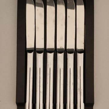 Serafino Zani - Ensemble de couteaux de table (2) - Acier -, Antiquités & Art