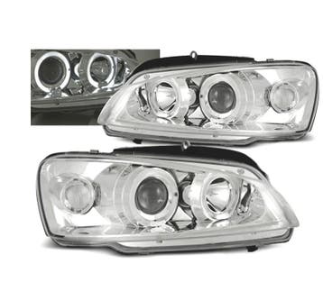 PHARE ANGEL EYES PEUGEOT 106 96-02 FOND CHROMÉ, Auto-onderdelen, Verlichting, Verzenden, Nieuw