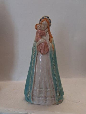 Domien Ingels (1881-1946) - Beeld, Madonna met Kind - 31 cm