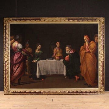 Italiaanse school (XVII) - Il banchetto di Erode con Salomè