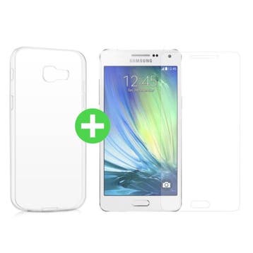 Samsung Galaxy A5 2016 Transparant TPU Hoesje + Screen, Verzenden
