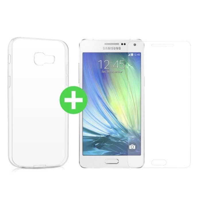 Samsung Galaxy A5 2016 Transparant TPU Hoesje + Screen, Télécoms, Téléphonie mobile | Housses, Coques & Façades | Marques Autre