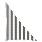 vidaXL Zonneschaduwzeil Lichtgrijs en wit 4 x 5 x 6,8 m HDPE, Verzenden, Nieuw