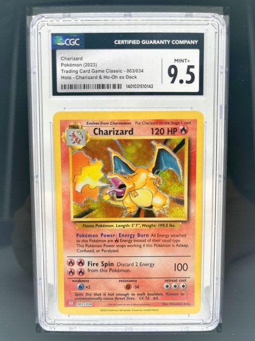 Pokémon Graded card - Charizard Holo - CGC 9.5 - Sword &, Hobby & Loisirs créatifs, Jeux de cartes à collectionner | Pokémon
